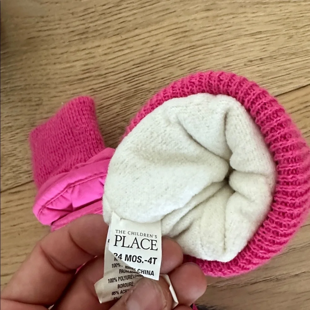 Children’s place thermolite Pink Kids Mittens 24m